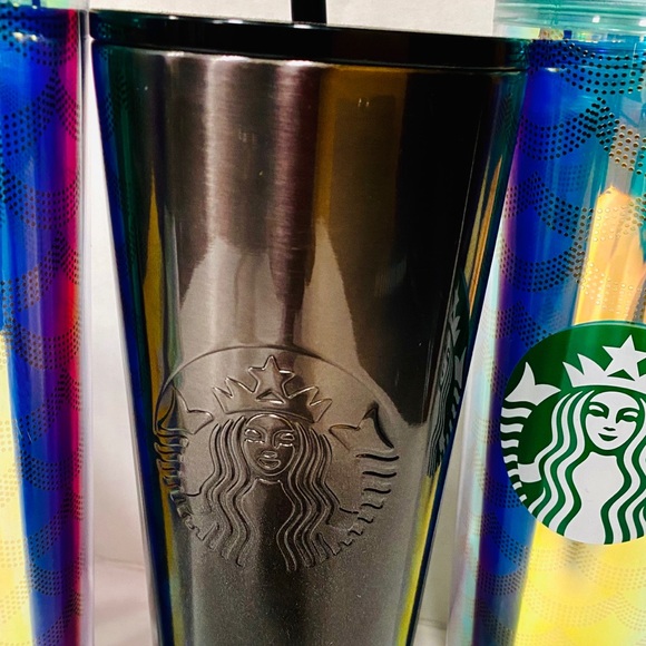 Starbucks Geo Scales and Black Glitter Tumbler. - Picture 4 of 9